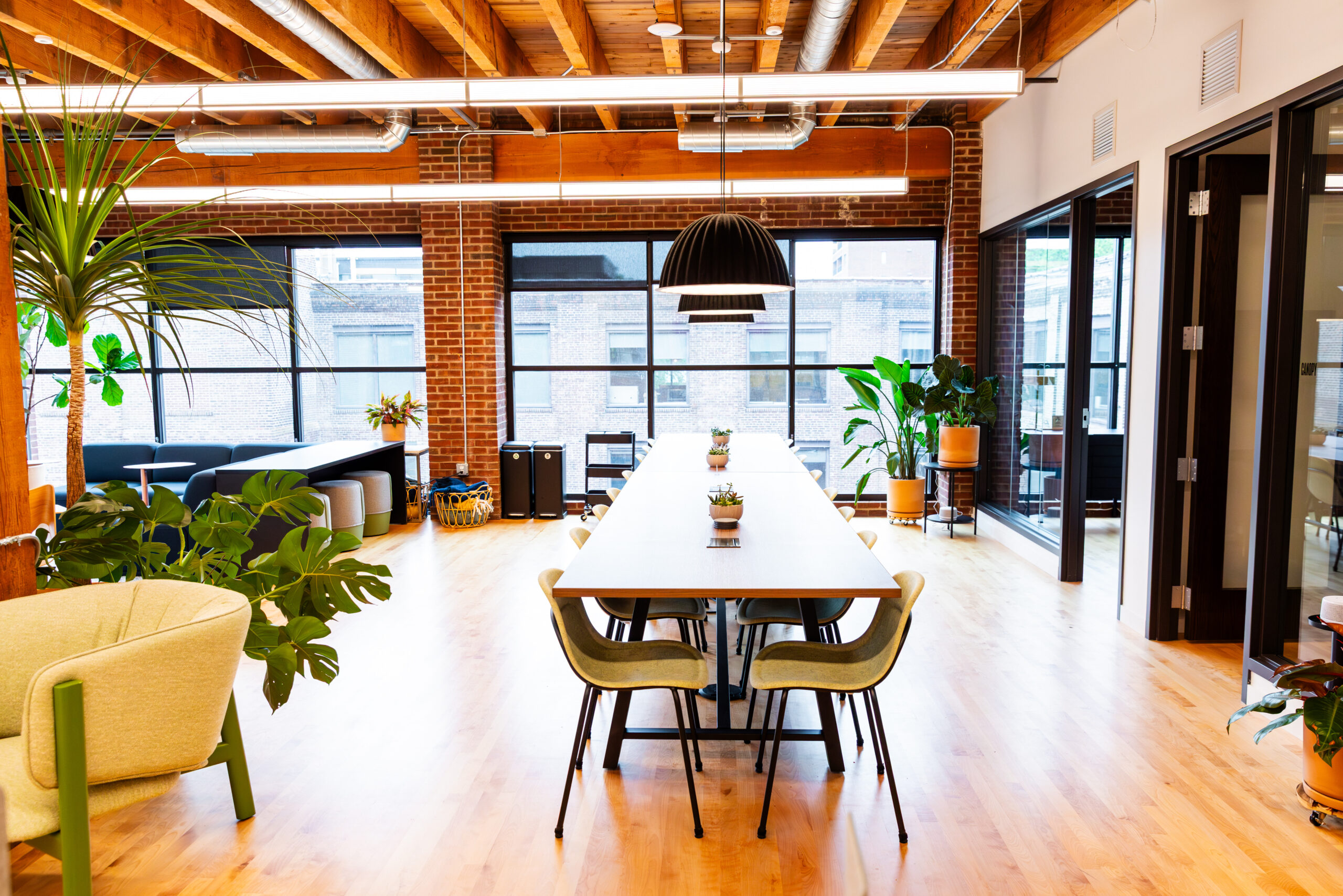 leadership studio space with 16-seat community table